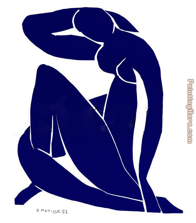 Blue Nude II painting - Henri Matisse Blue Nude II art painting